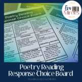 Poetry Reading Response Choice Board