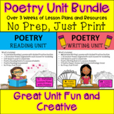 Poetry Reading & Writing Unit Bundle 30 Lessons 40 + Poems