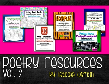 Preview of Poetry Resources Bundle Volume 2