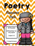 Poetry Response Pack K-2
