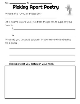 Preview of Poetry Response Sheet (generic)