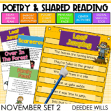 Poetry Shared Reading Fall, Scarecrow, Nocturnal, Animals,
