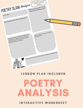 Preview of Poetry Slam Analysis Worksheet / Interactive Notebook