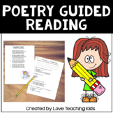 Poetry Small Group Lessons with Reader's Responses Comprehension