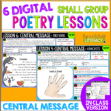 Poetry Small Group Reading Lessons - CENTRAL MESSAGE - Dig