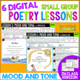 Poetry Small Group Reading Lessons  MOOD AND TONE- Digital