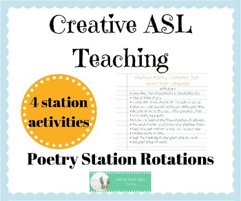 Preview of Poetry Station Sample FREE