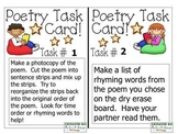 Poetry Station Task Cards