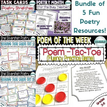 Preview of Poetry Super Bundle! 5 Poetry Resources!