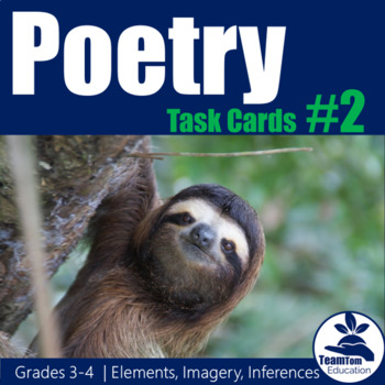 Preview of Poetry Task Cards 2 (Elements and Imagery)