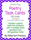 Poetry Task Cards - STAAR Test Prep/Review