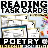 Poetry Task Cards | Reading Comprehension | Differentiated