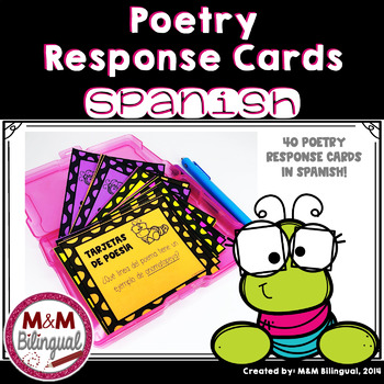 Preview of Poetry Task Cards | SPANISH