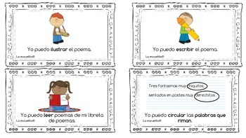 SPANISH-Español Tarjetas en Poesia-Responding to Poetry Task Cards