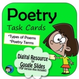 Poetry Task Cards and Google Slides