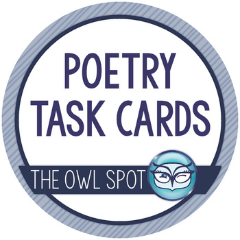 Poetry Task Cards for Grades 4, 5 and 6