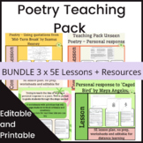 Poetry Teaching Pack 3 x 5E Lesson + Resources