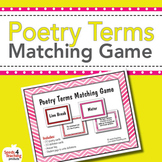 Poetry Terms Matching Game