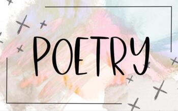Preview of Poetry Terms, Notes, Metacognition, and Retrieval Practice