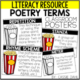 Poetry Terms Posters (Popcorn Themed)