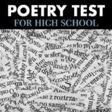 Poetry Test — High School Assessment & Answer Key (Include