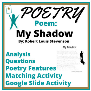 Preview of Poetry Test Passage: My Shadow by RLS