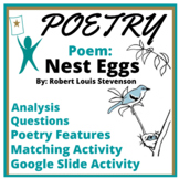 Poetry Test Passage and Summary Activity: Nest Eggs by R.L
