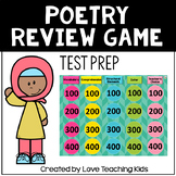 STAAR Test Prep - Poetry Test Prep Review Game Elements of Poetry