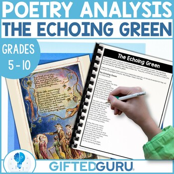 Preview of Poetry "The Echoing Green" William Blake Close Reading CCSS Text Exemplar