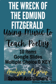 Preview of Poetry: The Wreck of the Edmund Fitzgerald Bundle (includes 10 items)