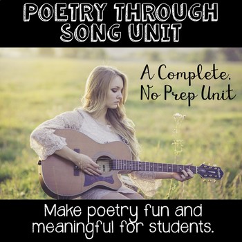 Poetry Through Song -  A No Prep Unit