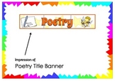 Poetry Title Banner