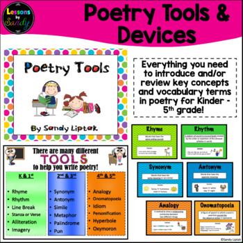Preview of Poetry Tools and Devices