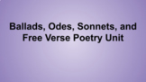 Poetry Unit 