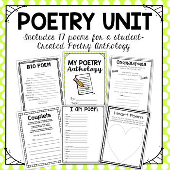 Preview of Poetry Unit- Best Selling!
