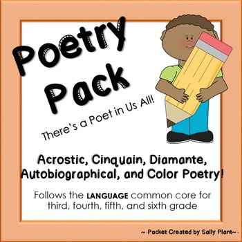 Preview of Poetry Template 5-Pack