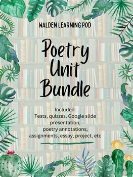 Preview of Poetry Unit Bundle 