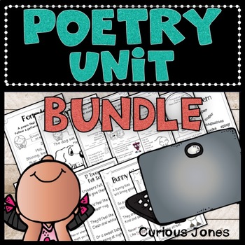 Preview of Poetry Unit Bundle with Powerpoint & Activities