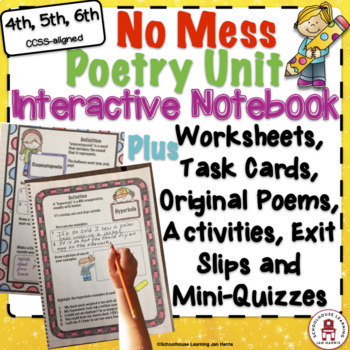 Preview of Writing Unit | Elements of Poetry Interactive Notebook Activities