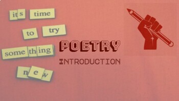 Preview of Poetry Unit Introduction Slides - 9th Grade Analyzation Elements