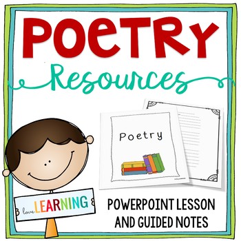 Preview of Poetry Unit: PowerPoint Lesson, Guided Notes, Analysis Sheets, and More!