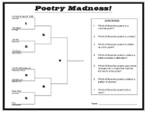 Poetry Unit - March Madness Basketball Theme
