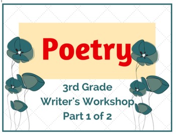 Preview of Poetry Unit (Part 1 of 2) Lower Elementary Writer's Workshop