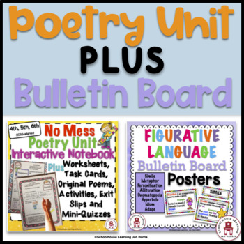 Preview of Back To School Poetry Unit Plus Bulletin Board