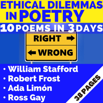 Preview of ETHICAL DILEMMAS IN POETRY: Poems on Behaving Ethically & Morally | 3-Day Lesson
