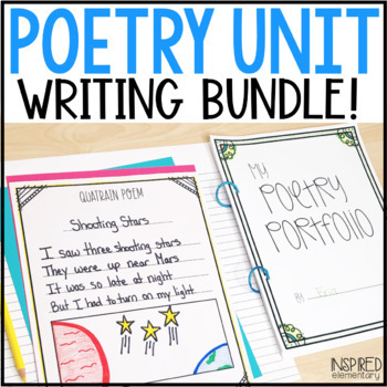 Preview of Poetry Unit Poetry Writing Bundle
