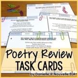 Poetry Unit Review Task Cards (Self-Checking) - Figurative