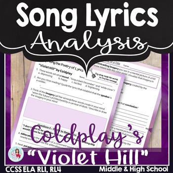 Preview of Song Lyrics Analysis and Figurative Language | Symbolism