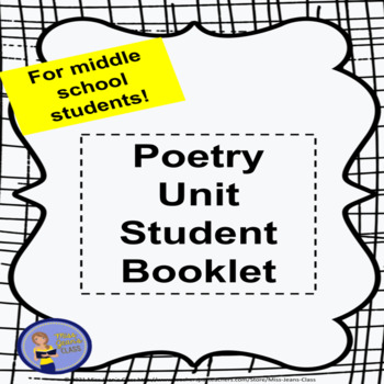 Preview of Poetry Unit Student Booklet - Middle School