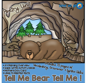 Preview of Poetry Unit Tell Me Bear Tell Me!